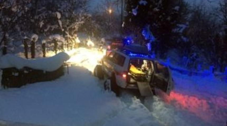 Yoğun Kar Yağışı 112&rsquo;nin Vaka Sayısını 2 Kat Artırdı