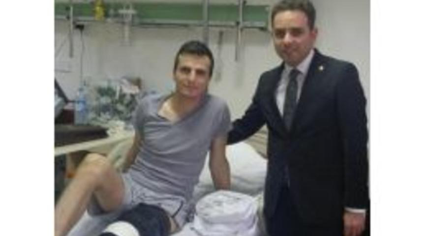 Milletvekili İshak Gazel, Gata&rsquo;da Tedavi Altına Alınan Yaralı Askerimizi Ziyaret Etti