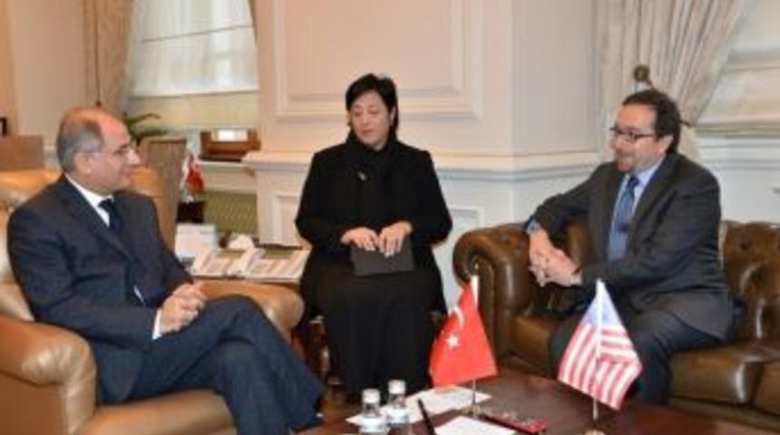 İ&ccedil;işleri Bakanı Ala, Abd&rsquo;nin Ankara B&uuml;y&uuml;kel&ccedil;isi Bass&rsquo;ı Kabul Etti