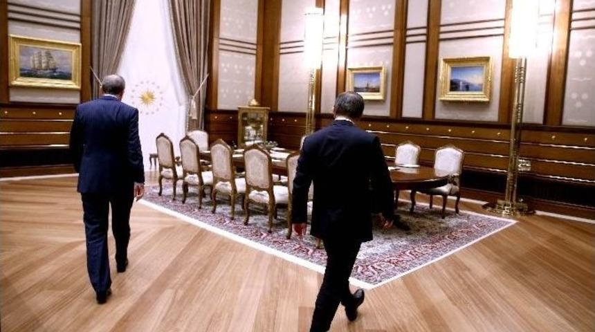 Başbakan Davutoğlu Beştepe&rsquo;de