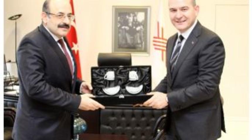 Bakan Soylu&rsquo;dan Y&ouml;k Başkanı Sara&ccedil;&rsquo;a Ziyaret