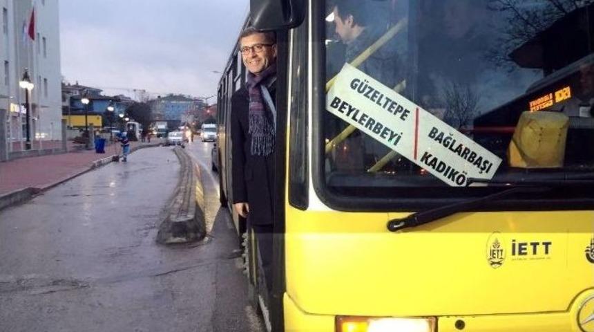 Başkan T&uuml;rkmen Otob&uuml;sle Seyahat Etti