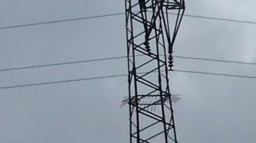 Fırtına, Elektrik Direğini Devirdi