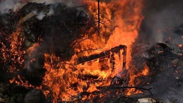 Bodrum Çöplüğünde Yangın