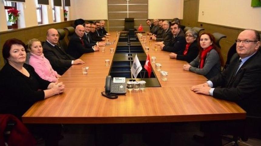 Chp Tekirdağ İl Başkanlığı&rsquo;ndan Başkan Eşkinat&rsquo;a İade-i Ziyaret