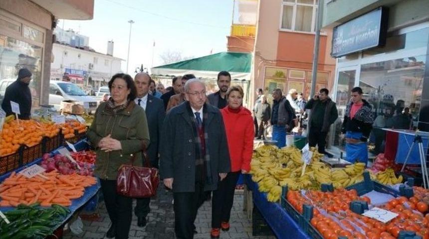 Başkan Albayrak&rsquo;ın Şark&ouml;y Halk Pazarı Ziyareti
