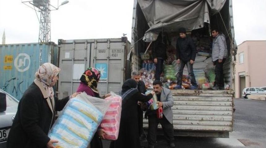 Şanlıurfa&rsquo;da Toplanan Yardımlar Ter&ouml;r Mağdurlarına G&ouml;nderildi
