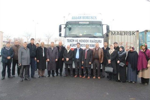 Şanlıurfa’da Toplanan Yardımlar Terör Mağdurlarına Gönderildi