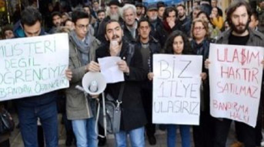 &Ouml;ğrencilerden Ulaşım Zammı Tepkisi