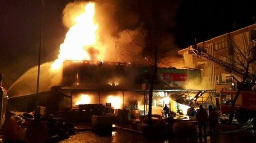 Erbaa&rsquo;da Korkutan Yangın