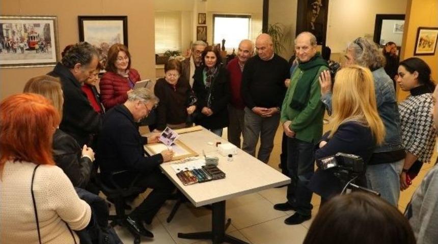 Ressam Kırdı, Sergide Suluboya Resim Yaptı