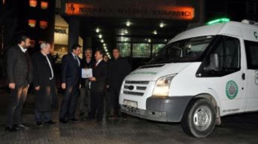 Ke&ccedil;i&ouml;ren Belediyesi &Ccedil;ayıralan&rsquo;a Cenaze Aracı Hibe Etti