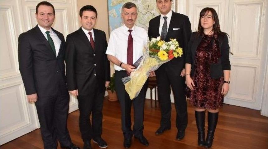 Manisa Mimarlar Odası Yeni Y&ouml;netiminden Vali Bektaş&rsquo;a Ziyaret