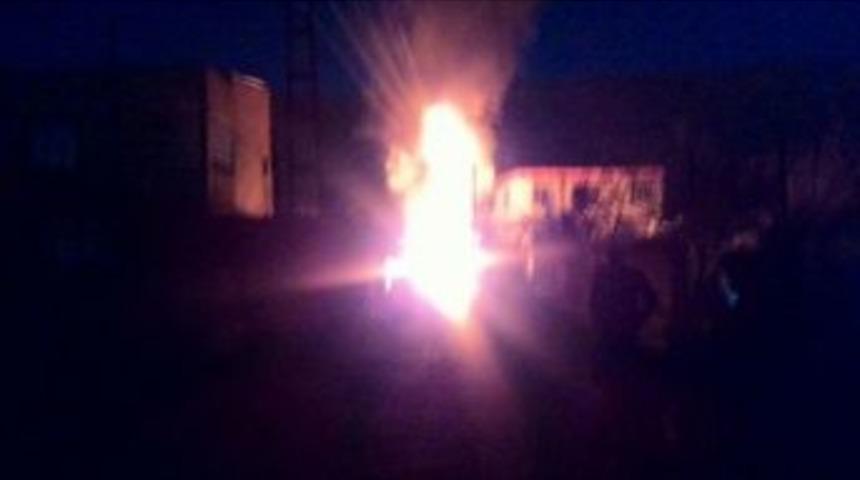 Silvan&rsquo;da Trafo Yangını