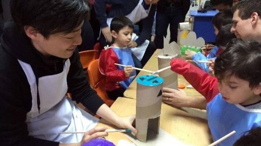 Harvardlı &Ouml;ğrenciler, Miniklerle Kuş Yuvaları Yaptı