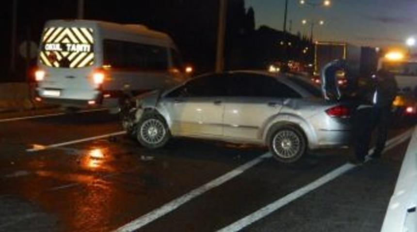 Maddi Hasarlı Kaza D-130 Karayolunu Ulaşıma Kapadı