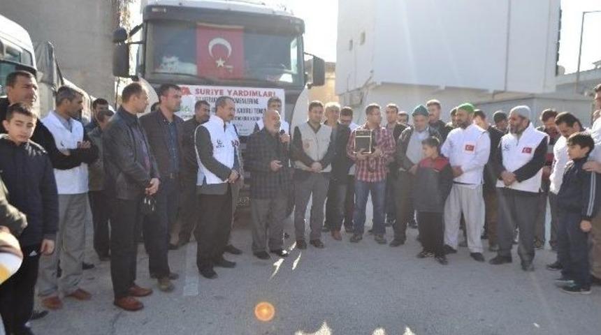 Osmaniye&rsquo;den Suriye&rsquo;ye 2 Tır Dolusu İnsani Yardım Malzemesi G&ouml;nderildi