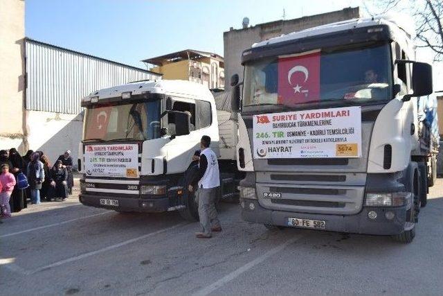 Osmaniye’den Suriye’ye 2 Tır Dolusu İnsani Yardım Malzemesi Gönderildi