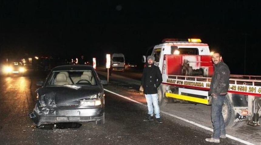 Saray&rsquo;da Trafik Kazası: 1 Yaralı