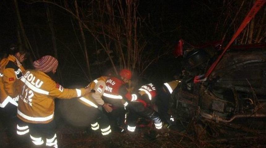 Bolu&rsquo;da Trafik Kazası 1 Yaralı