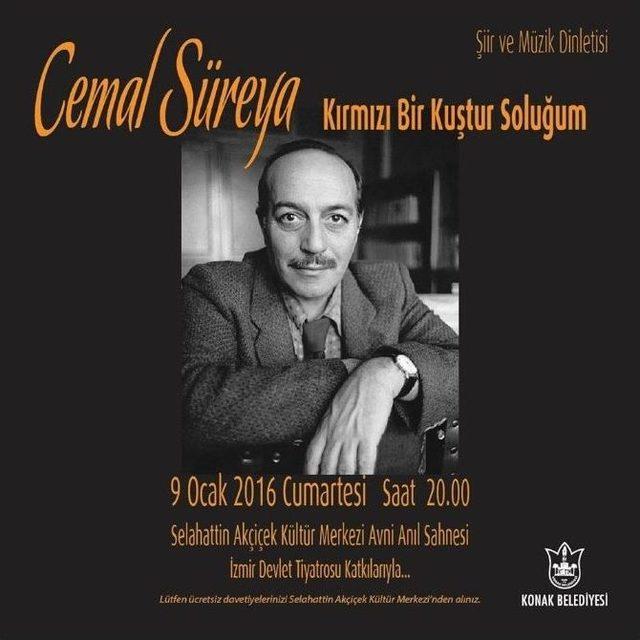 Şair Cemal Süreya Konak’ta Anıldı