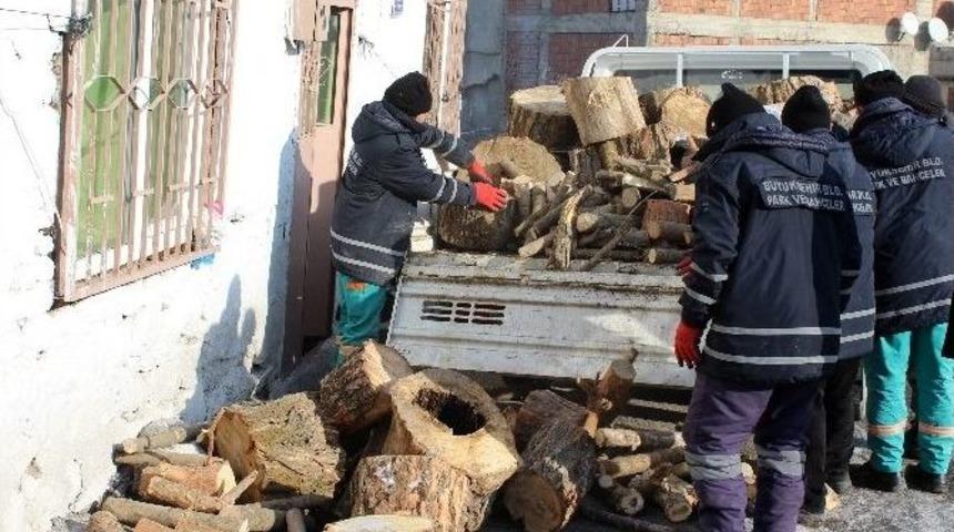 B&uuml;y&uuml;kşehir&rsquo;den Yakacak Yardımı