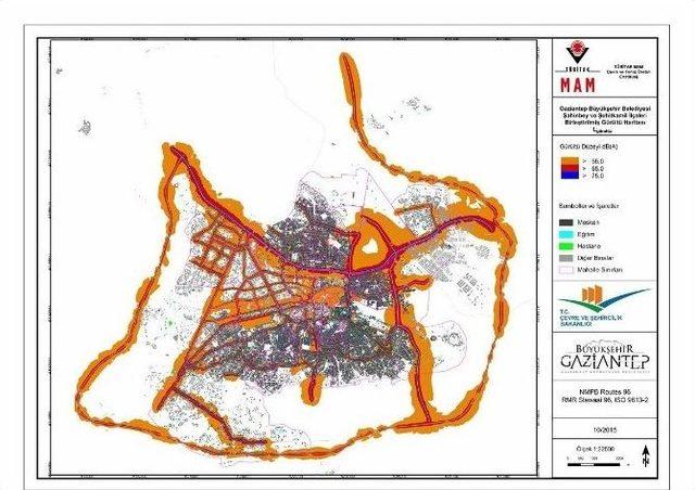 Gaziantep’in ’karayolu Gürültü Haritası’ Çıkarıldı