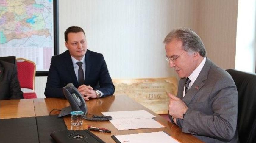 Ak Parti Karab&uuml;k Merkez İl&ccedil;e Teşkilatından Şahin&rsquo;e Ziyaret