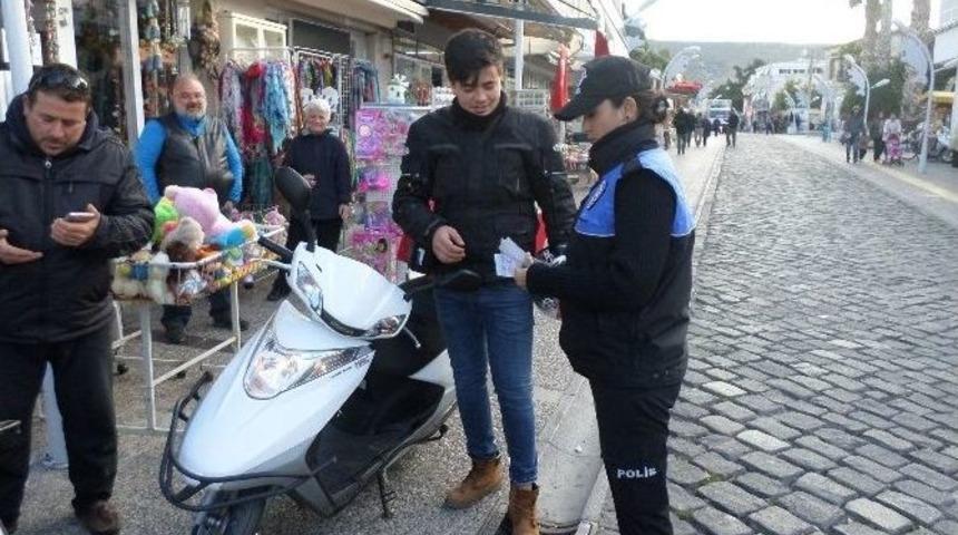 Fo&ccedil;a Emniyeti Motosikletli S&uuml;r&uuml;c&uuml;leri Uyardı