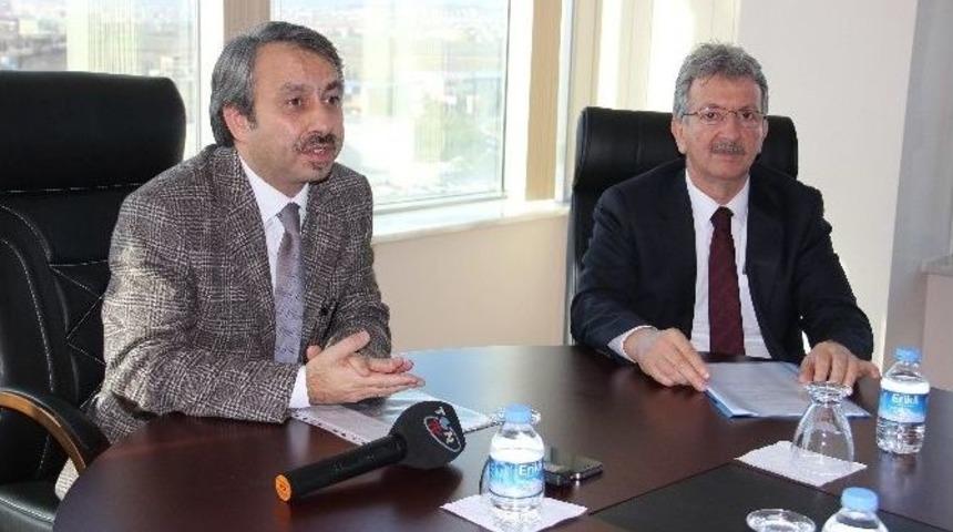Enez Heyetinden T&uuml; Rekt&ouml;r&uuml; Y&ouml;r&uuml;k&rsquo;e &rsquo;y&uuml;ksek Okul&rsquo; Ziyareti