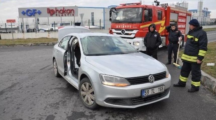 Tekirdağ&rsquo;da Trafik Kazası: 1 Yaralı