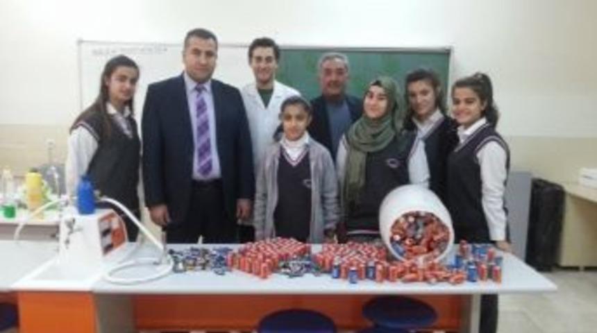 &Ouml;ğrencilerden Atık Pil Toplama Projesi