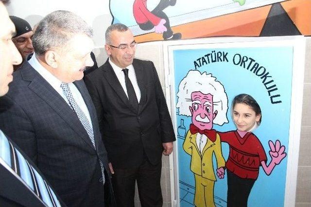 Atatürk Ortaokulu’nda Eğitim Sokağı Açıldı