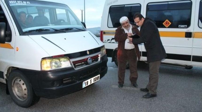 Sungurlu&rsquo;da Servis Minib&uuml;sleri Denetlendi