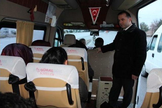 Sungurlu’da Servis Minibüsleri Denetlendi