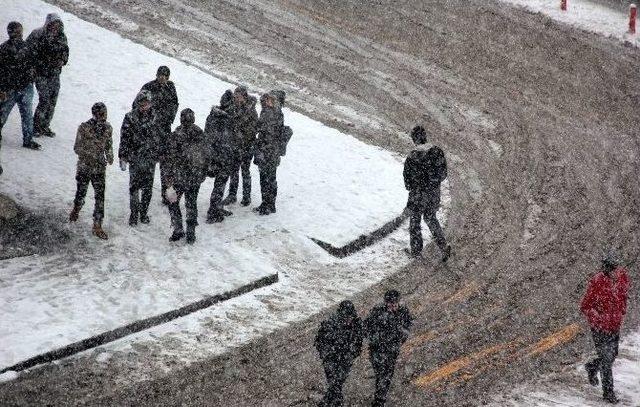 Erzurum’da Yoğun Kar Yağışı