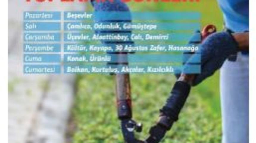 Nil&uuml;fer Belediyesi Budama Atıklarını Topluyor