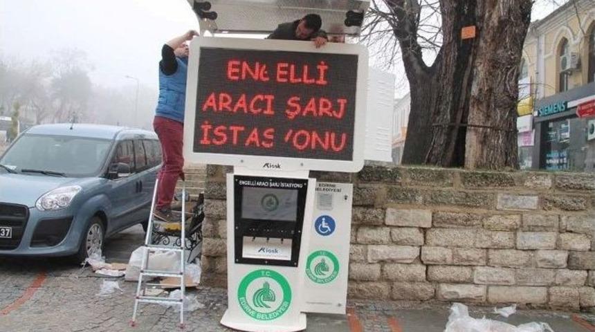 Ak&uuml;l&uuml; Engelli Aracı Şarj İstasyonları Yenilendi