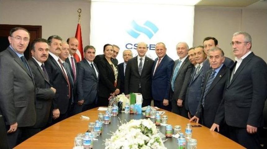 Başkanlardan Bakan Soylu Ve Bakan Yardımcısı Yeğin&rsquo;e Ziyaret