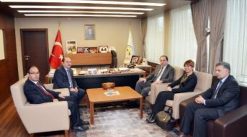 Rekt&ouml;r Alkan&rsquo;dan Başkan Eyvaz&rsquo;a Ziyaret