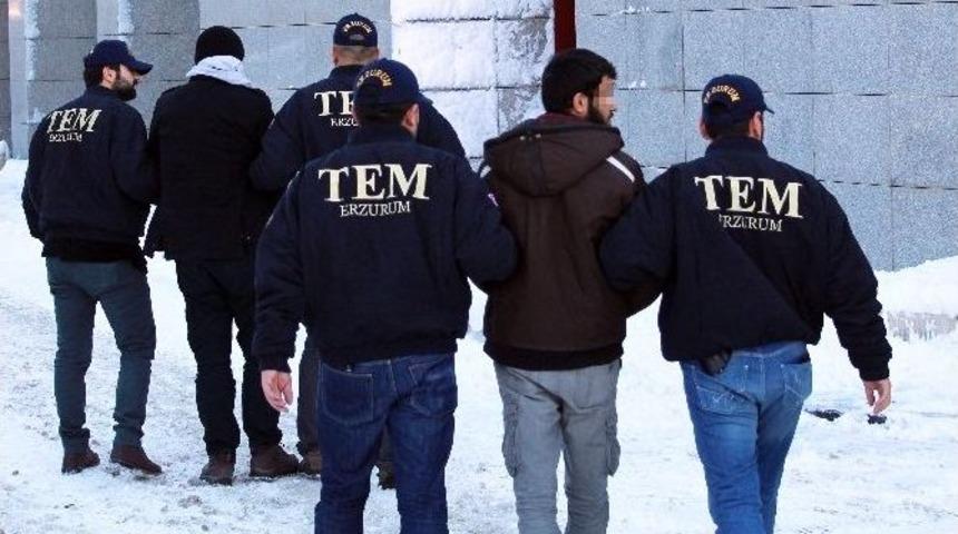 Erzurum&rsquo;da Yakalanan 3 Işid &Uuml;yesi Adliyeye Sevk Edildi