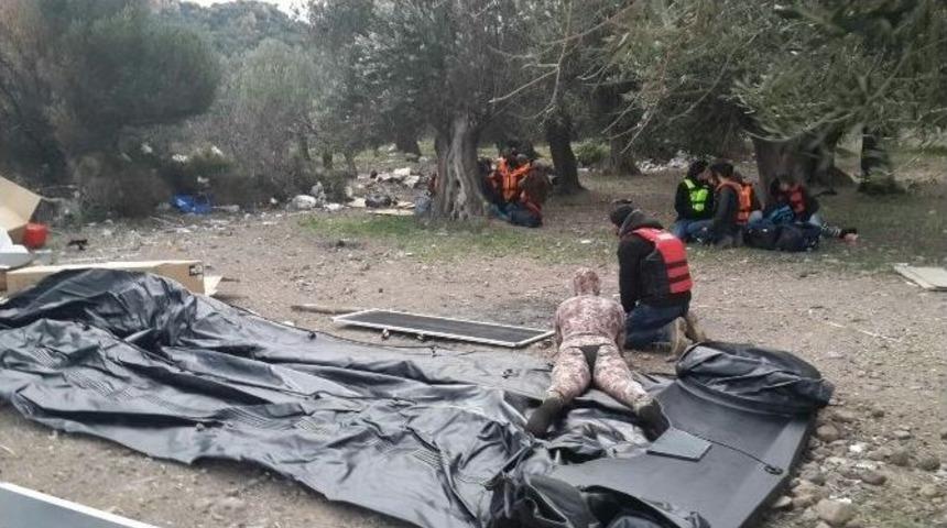 Ayvacık&rsquo;ta 837 G&ouml;&ccedil;men Yakalandı