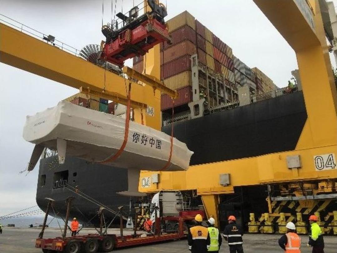 Konteyner Gemisiyle Uzakdoğu&rsquo;ya L&uuml;ks Yat Sevkiyatı