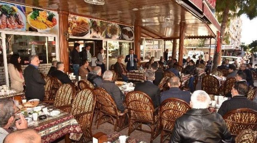 Başkan Y&uuml;cel, Mahmutlar Esnafı İle Buluştu