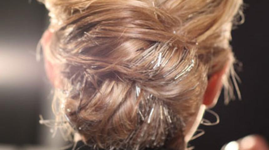 Boncuklu Şık Bir Topuz