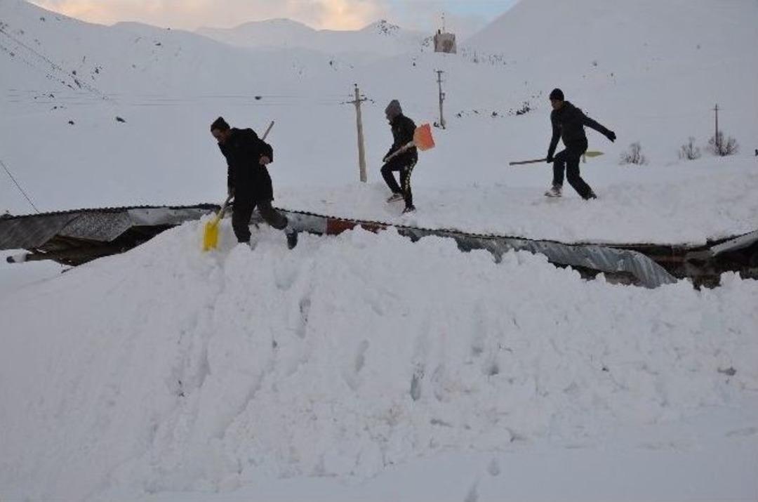 &Uuml;zerine &Ccedil;ığ D&uuml;şen Ahırda 50 Koyun Telef Oldu