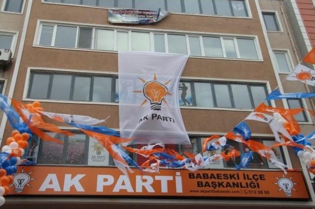 Ak Parti Babaeski İl&ccedil;e Teşkilatı Yeni Hizmet Binası A&ccedil;ıldı