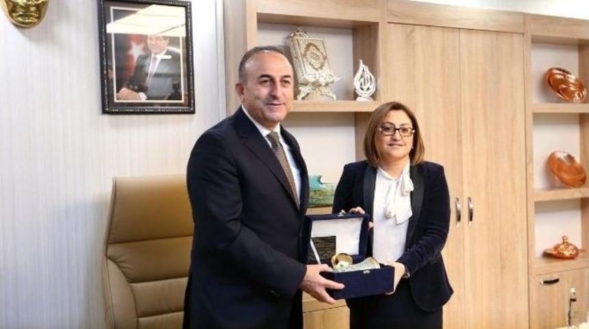 Bakan &Ccedil;avuşoğlu Ve B&uuml;y&uuml;kel&ccedil;iler&rsquo;den Şahin&rsquo;e Ziyaret