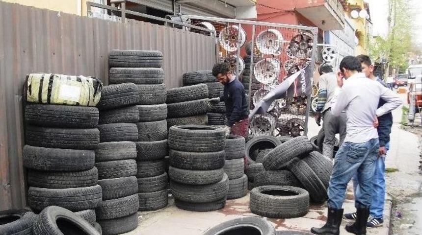 Kullanılmış Lastikler, Parklara Pist Oluyor