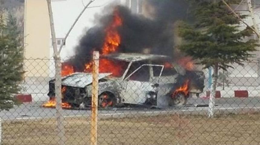 Lpg&rsquo;li Otomobil Alev Alev Yandı